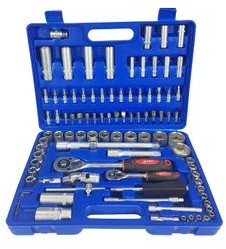 Ripper Zestaw kluczy klucze nasadowe torx bity grzechotki CRV 94el w walizce M58210