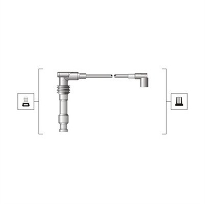 MAGNETI MARELLI Przewody zapłonowe - zestaw 941319170015