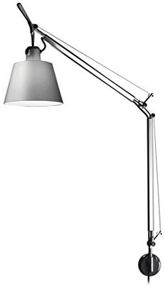 Artemide TOLOMEO lampa ścienna, klosz lampy z materiału 0947020A+A025150