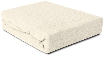 Darymex Prześcieradło Frotte z gumką ecru 140x200 dx-140-pft-007