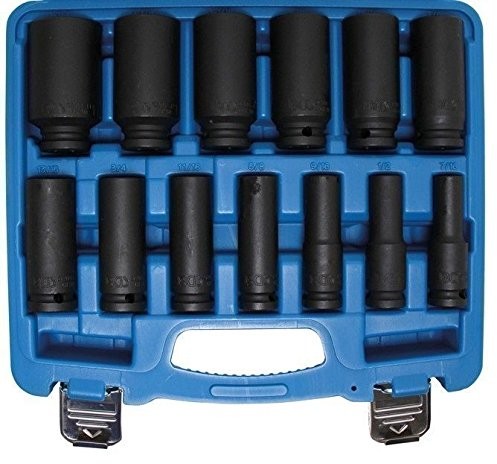 BGS 5208 sześciokątna nasadka-do kluczy nasadowych, głęboka, cala  rozmiary 7/16