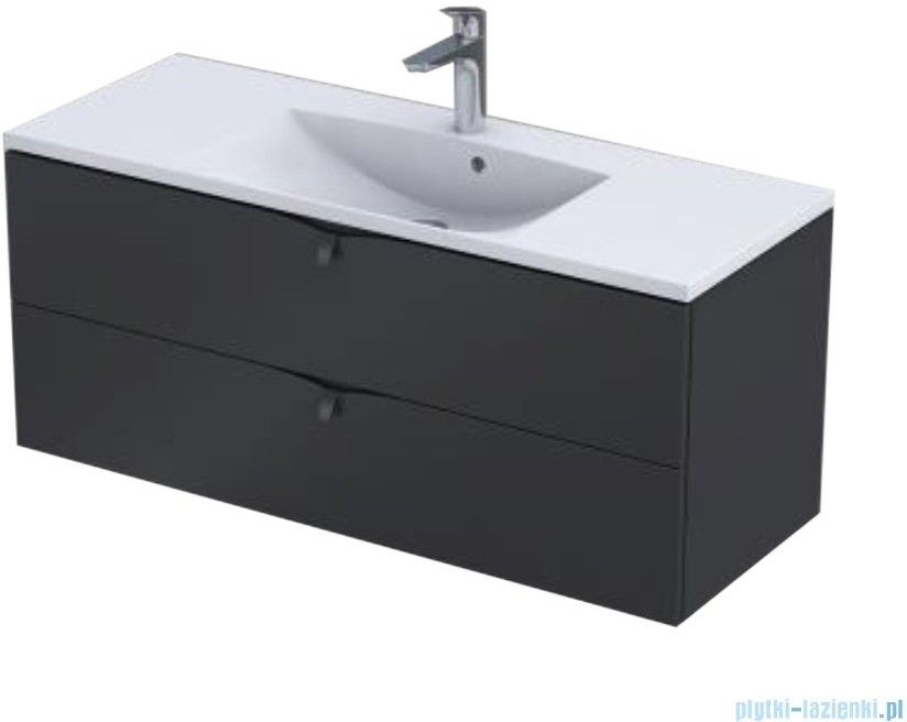 Oristo Siena szafka podumywalkowa wisząca 120x50x46 czarny mat OR45-SD2S-120-8 |