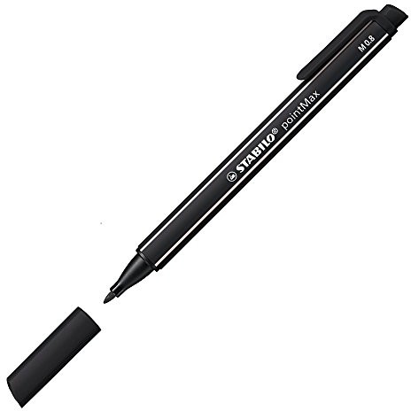 STABILO Stabilo 488/32 felt Pen, pointmax, 10er Pack, czarny 488/46