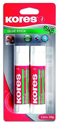 Kores klej w sztyfcie Premium, nie zawiera rozpuszczalników, 2 X 20 G, biały 12822
