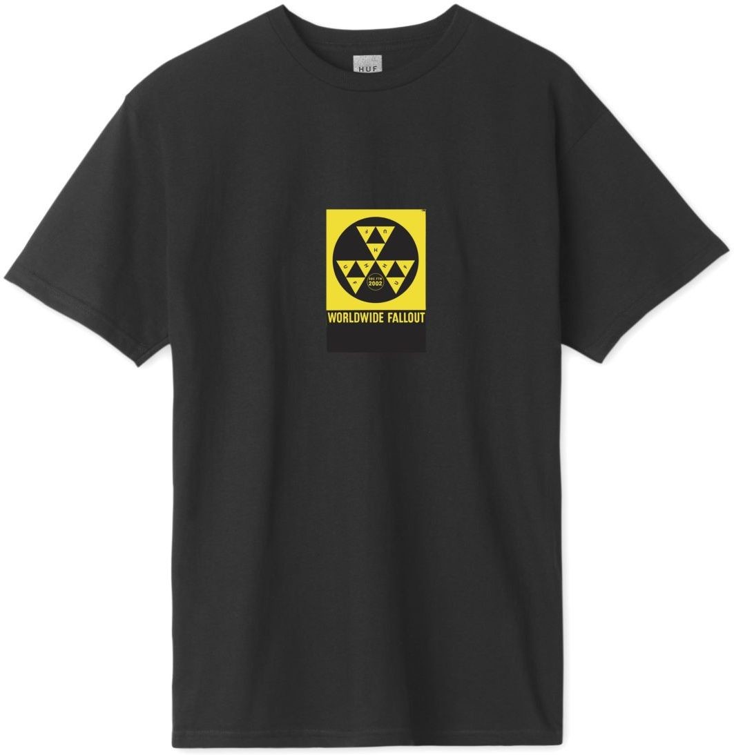 HUF t-shirt HUF FALL OUT TEE Black
