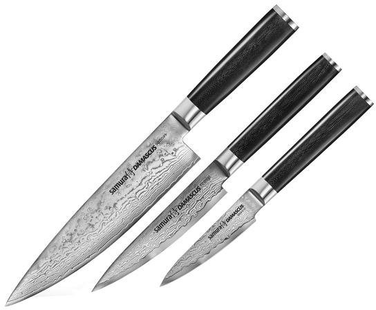 Samura Samura Damascus zestaw 3 noży Szef Utility Paring SD-0220