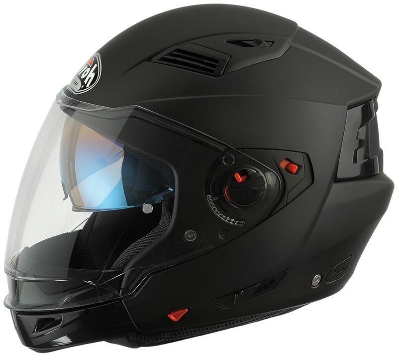 Airoh Kaski motocyklowe EXECUTIVE BLACK MATT Kask motocyklowy modułowy czarny : Rozmiar - L EX_11_L