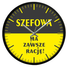 Atrix Zegar ścienny solid racja szefowej ATE2013SF2
