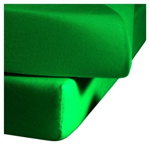 fleuresse Fleuresse Comfort Jersey Comfort Prześcieradło z gumką, zielony (grasgrün), 150x200 Comfort 1117 Fb. 7048