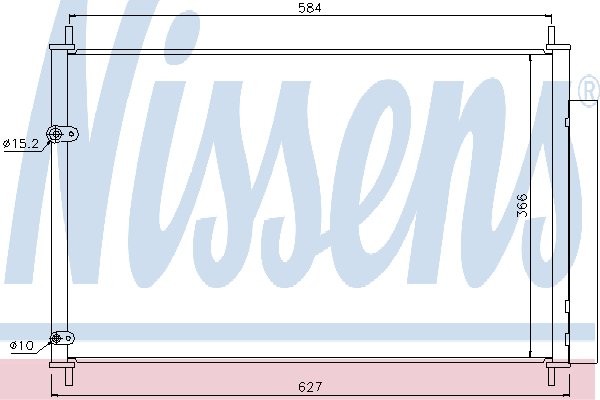 NISSENS Skraplacz, klimatyzacja NISSENS 940037