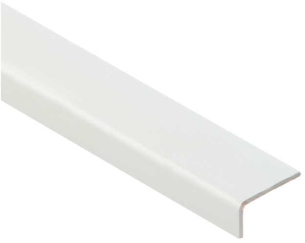 Cezar Kątownik  10 x 20 x 1000 mm PCV biały