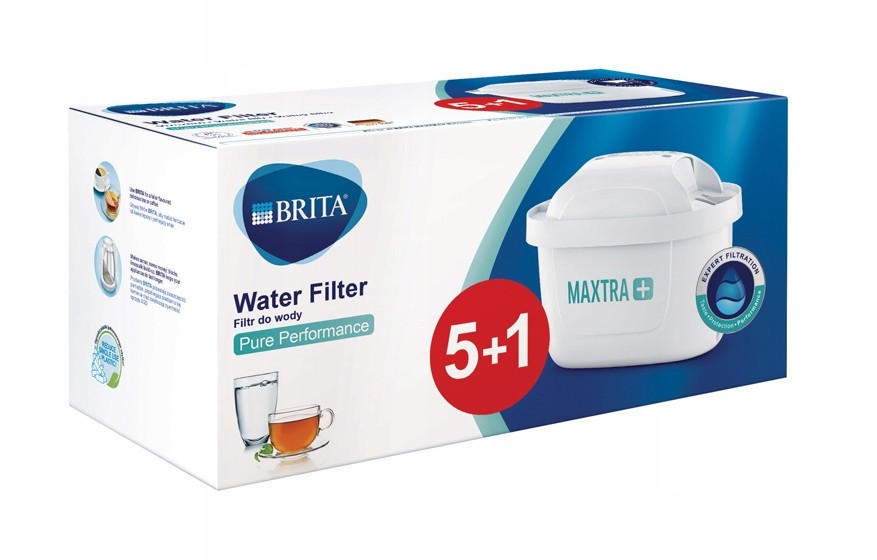 Brita 6 Sztuk Wkład Filtr Maxtra+ Plus