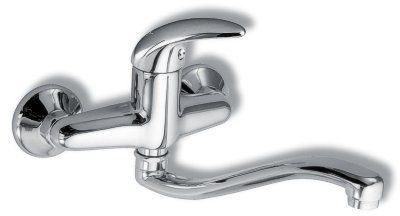 Ferro METALIA Bateria umywalkowa/zlewozmywakowa ścienna 100 mm chrom 55074,0