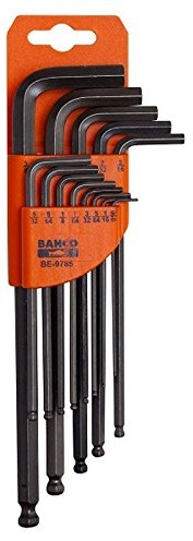 BAHCO kąt schraubendr.- Zestaw, 13-częściowy, 6-kątowy, głowica kulowa, oksydowana BE-9785