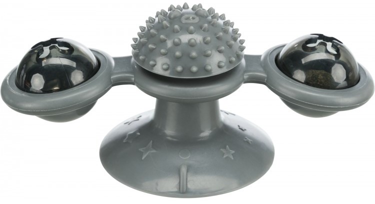 Trixie Window spinner, zabawka na przyssawce, dla kota, TPR, 16 cm, z dzwonkiem