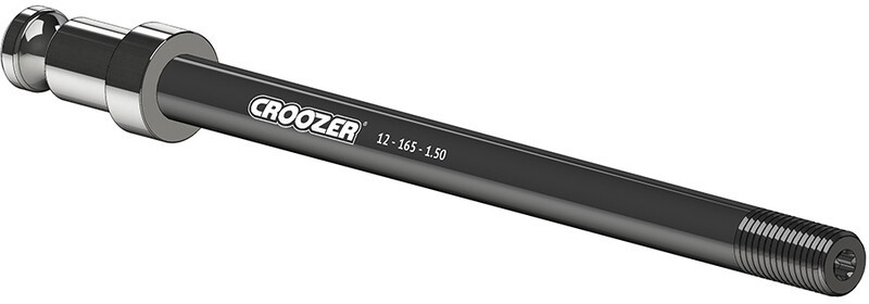 Croozer Click & Crooz Plus Oś sztywna z zaczepem 12x165mm-1.50 N, black 2021 Akcesoria do przyczepek 122500318