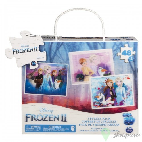 Spin Master Spin Master Puzzle 3D Cardinal Gmaes Frozen 2 3x 48 elementów