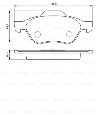 Bosch Zestaw klocków hamulcowych, hamulce tarczowe 0 986 494 034