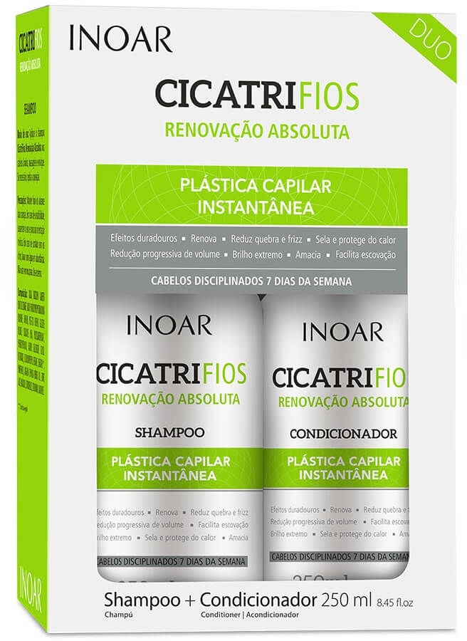 Inoar INOAR Cicatrifios zestaw po keratynowym prostowaniu włosów 2x250ml 15650
