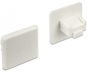 Delock ochrona przed kurzem do gniazda RJ45 bez uchwytu 10 sztuk, białe 64019