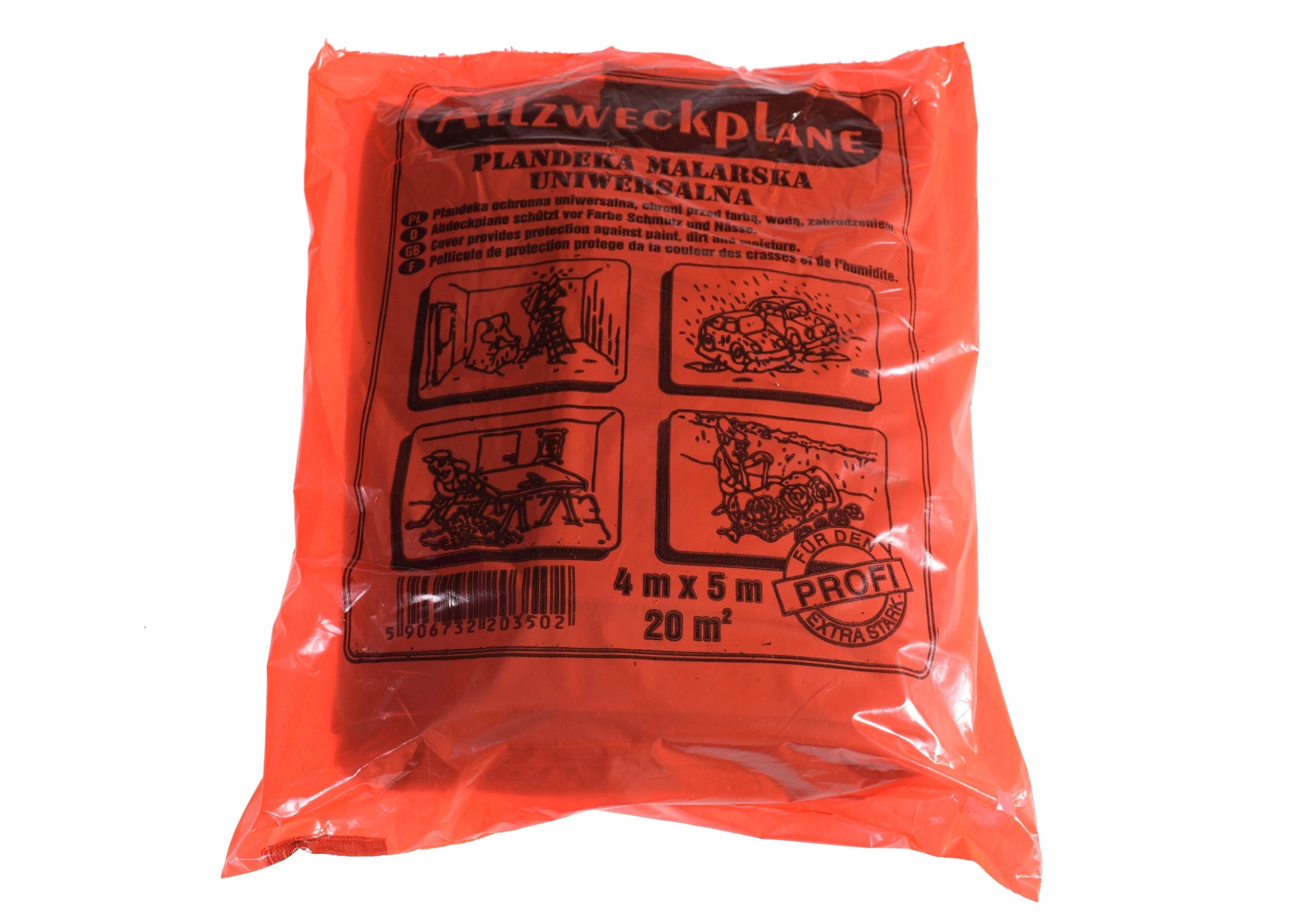 Folia Malarska Gruba Budowlana Ochronna 4mX5m