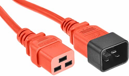 ACT Advanced Cable Technology C19 - C20 - 3.00m 3m C19GermON C20L3 Czerwony kabel zasilający (AK5091)