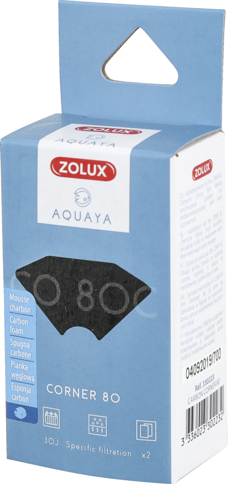 Zolux AQUAYA Wkład Carbon Corner 80 330223