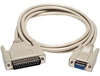 Rotronic ROLINE 11014530 kabel modem 9 Pin gniazdo na 25-pinowy wtyk, 3 m Szary 11014530