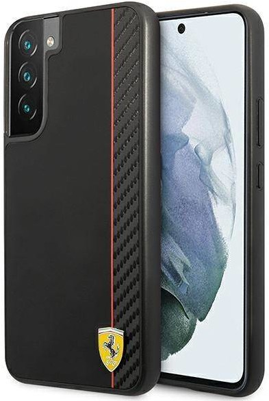 Ferrari FESAXHCS22MBK S22+ S906 czarny/black hardcase On Track Carbon Stripe hurtel-90740-0