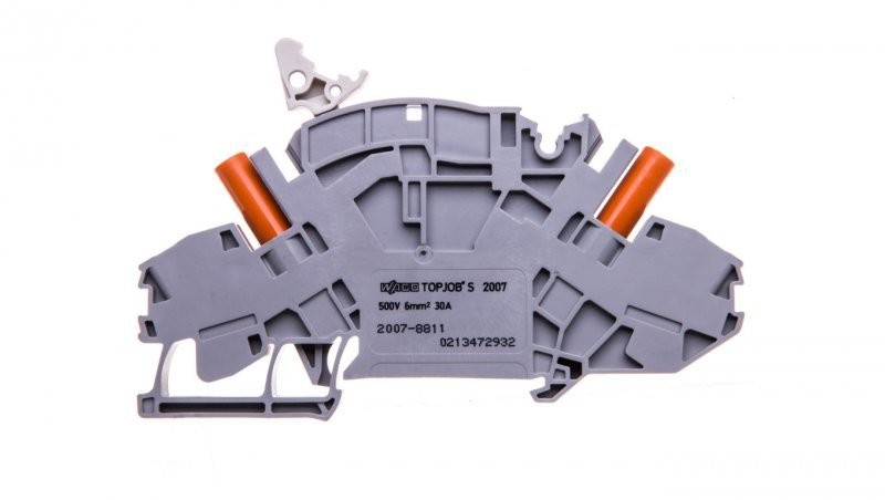 Wago Złączka rozłączalno-pomiarowa 2-przewodowa 10mm2 do przekładników napięciowych szara 2007-8811 2007-8811