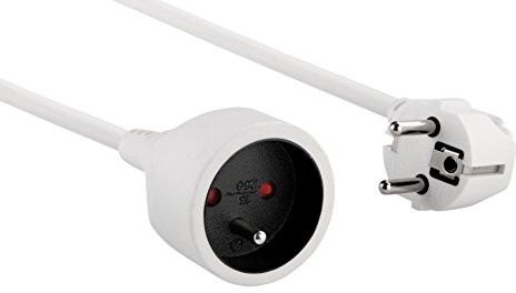 Electraline Electraline 10148022J kabel przedłużający, 3 m, biały 10148022J