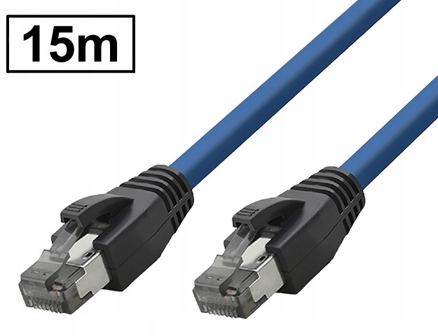 Patchcord RJ45-RJ45 kat.8.1 ekran Sftp/pimf 15m