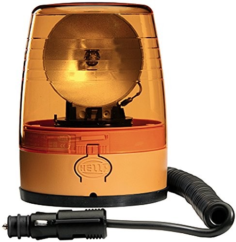 HELLA KL Junior Plus M, funkcja światła (żarówka halogenowa lampa sygnalizacyjno-ostrzegawcza), magnes mocujący, obracania, solidna obudowa światło kuchenny żółty, żółtą cokół, 12 V, 2RL 008 966 001 2RL 008 966-001