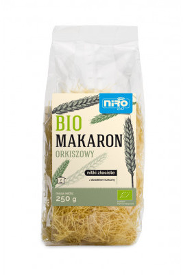 BIO biały makaron orkiszowy  NITKI ZŁOCISTE 250 g   4 szt.