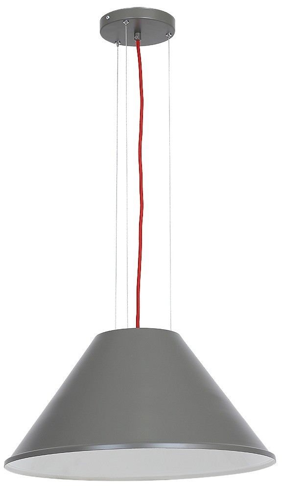 Luminex Lampa wisząca ALTAR 1xE27/60W szara (9224)