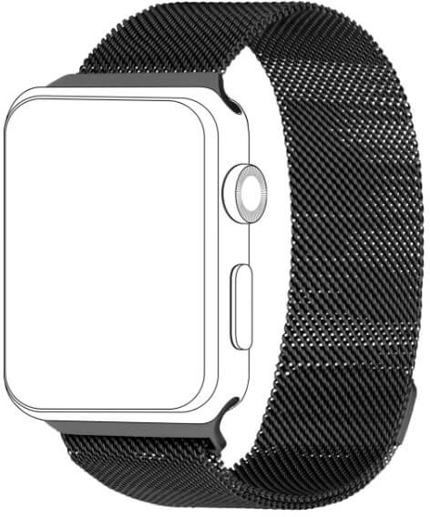 Apple TOPP TOPP pasek do Watch 38/40 mm mesh, czarny