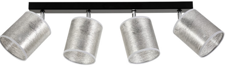 Britop Sufitowa LAMPA regulowana NEVOA 56794404 materiałowa OPRAWA plafon tuby loftowe srebrne