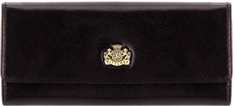 Wittchen Etui na klucze ze skóry z herbem 10-2-013-1
