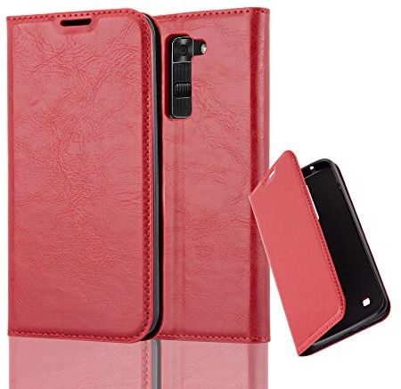 Cadorabo LG K7 tablet firmy cadorabo  pokrowiec osłona z niewidocznym zapięciem na magnes funkcja stojaka i-przegródką na Case Cover osłona etui torebka z klapką Book Style DE-113672