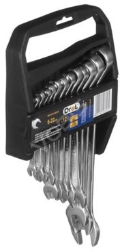 DREL Zestaw kluczy płasko-oczkowy DREL 6mm,7mm,8mm,9mm,10mm,11mm,12mm,13mm,14mm,17mm,19mm,22mm 12szt