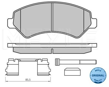 Wulf Gaertner Autoparts Zestaw klocków hamulcowych, hamulce tarczowe Wulf Gaertner Autoparts 025 244 6619/W2