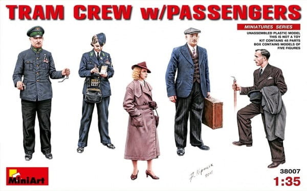 MINIART Tram Crew with Passenger 38007