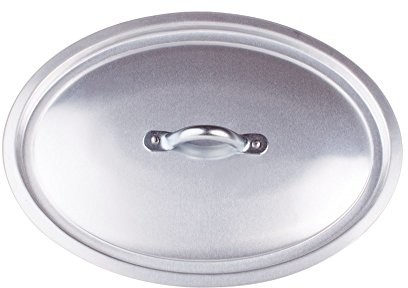 Pentole Agnelli pentole agnelli owalny pokrywa wykonana z aluminium, w kolorze srebrnym ALMA129OV34