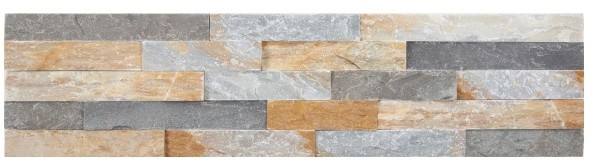 Kamień naturalny Slate 10 x 35 cm grey mix yellow 0,35 m2