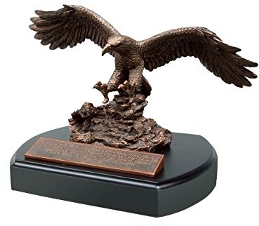 Lighthouse Christian Products Moments of Faith Standard Eagle Sculpture with Base Size 5 5/8 X 7, 6