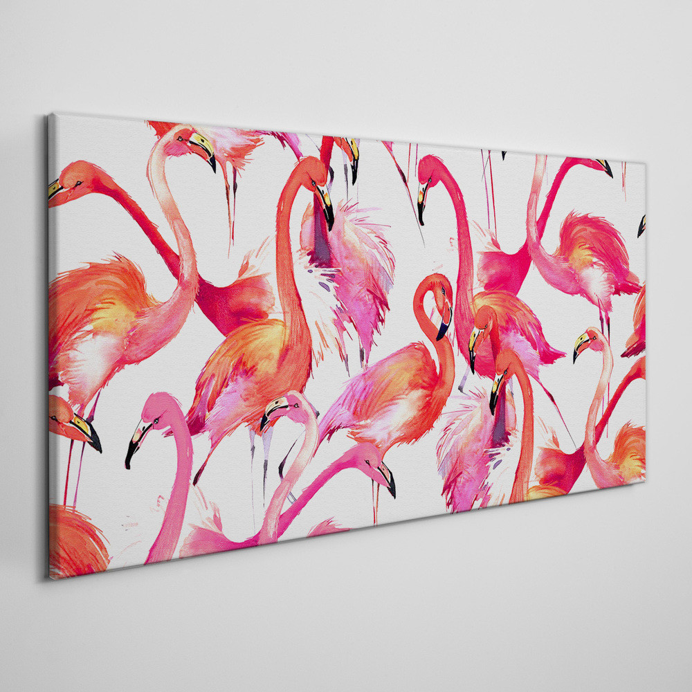 PL Coloray Obraz na Płótnie flamingi 100x50cm