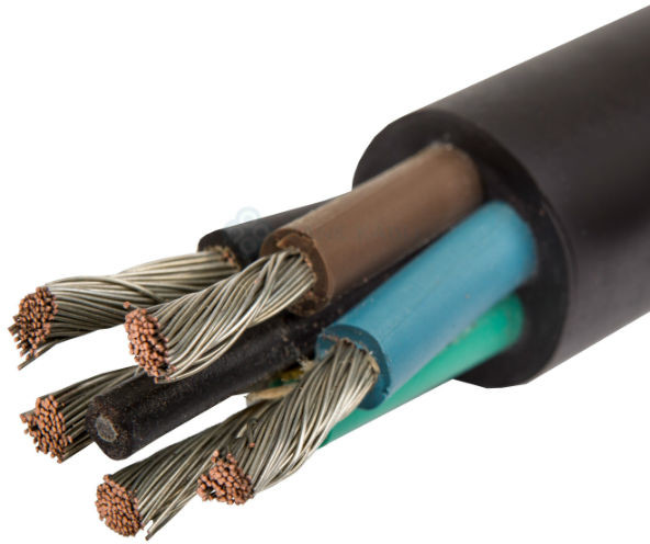 Elektrokabel Przewód okrągły ONPd 5x4 czarny 450/750V ONPd 5x4