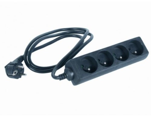 Waytex 5211 listwa zasilająca/wiele gniazdko (z kablem o długości 1,5 m, 4 gniazda wtykowe) 52113