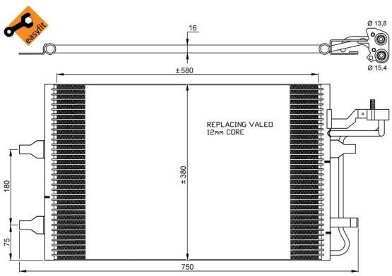 NRF Skraplacz, klimatyzacja NRF 35842