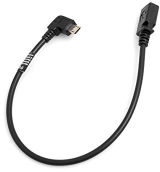 System-S Micro USB 90 ° po lewej stronie kątowy wtyk kątowy do mini USB gniazdo gniazdo ok. 27 cm kablem do transmisji danych i ładowania adapter sieciowy przedłużenie 53525889